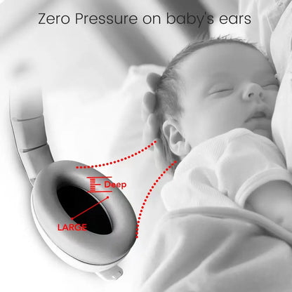 Baby Noise-Reducing Earmuffs – Stretchable Hearing Protection Headphones for Infants and Toddlers for Sleep and Travel