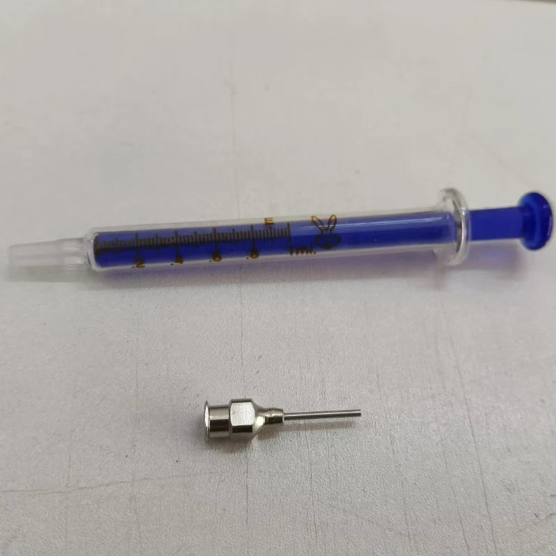 RELIFE 5ml/10ml Glass Flux Syringe – Precision Metal Needle BGA PCB Soldering & Mobile Phone Repair Tool