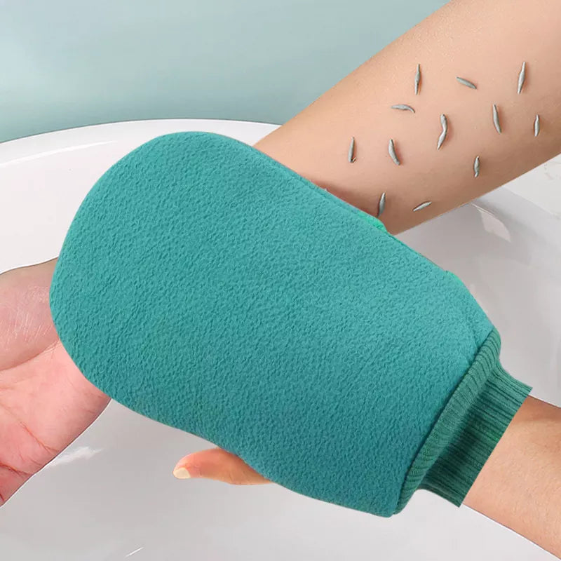 Exfoliating Bath Mitt Glove - 1PC Peeling Scrub for Body Cleaning, Dead Skin Removal, Shower SPA Massage Towel