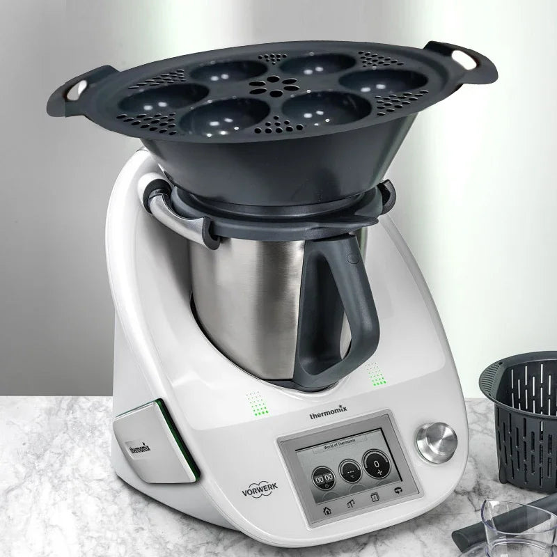 6 in 1 Egg Boiler for Thermomix TM5, TM6, TM31 - Multi-Use Egg Cooker, Poacher, and Steamer Mold for Kitchen Baking and Cooking