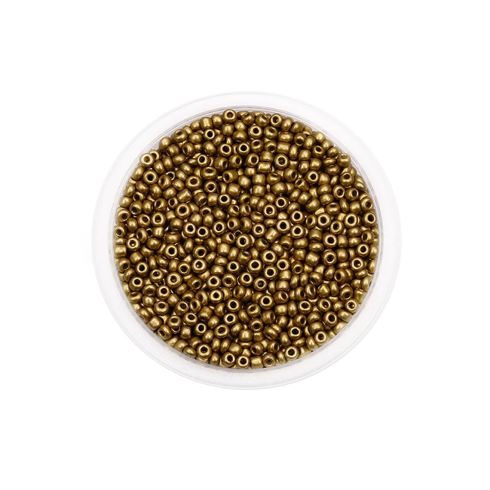 Czech Glass Seed Beads 3/4mm 300/600Pcs - Small Round Loose Charm Beads for DIY Jewelry Making, Earrings, Bracelets & Crafts