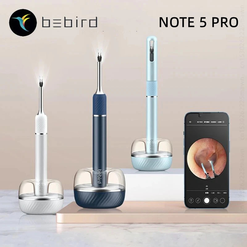 Bebird Note5 Pro Ear Cleaner: Smart Visual Ear Wax Removal Tool with Endoscope Tweezers and Mini Camera - Personal Health Care Solution