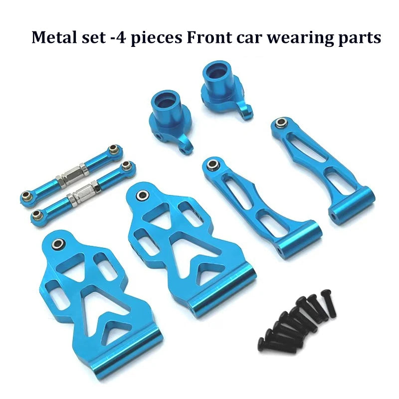 SCY Metal Upgrade Kit — Rear Suspension Hub, Rod, Swing Arm, Gear Bearing, Steering Cup & Drive Shaft for 16101Pro, 16102Pro, SG116 Max