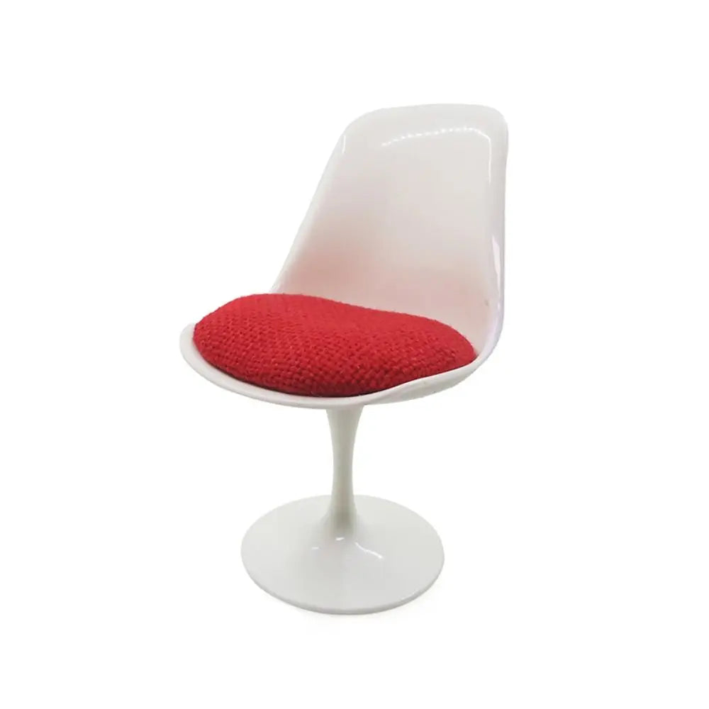 1/6 Scale Doll Round Legged Chair – Miniature Rotating Leisure Chair for Dollhouse & Photo Props