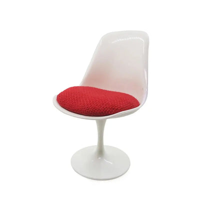 1/6 Scale Doll Round Legged Chair – Miniature Rotating Leisure Chair for Dollhouse & Photo Props