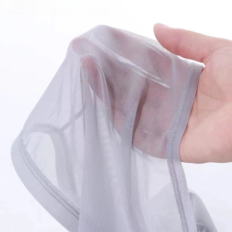 Transparent Ice Silk Men's Boxers - Low Waist See-Through Bulge Underwear