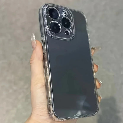 3PCS Clear Transparent Phone Case Set – Simple Shockproof Back Cover for iPhone 11, 12, 13, 14, 14 Plus, 15, 15 Plus & 16 Pro Max
