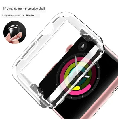 Soft TPU Full Case Screen Protector for Apple Watch Series 2-10 & SE/Ultra – 41mm-49mm iWatch Cover