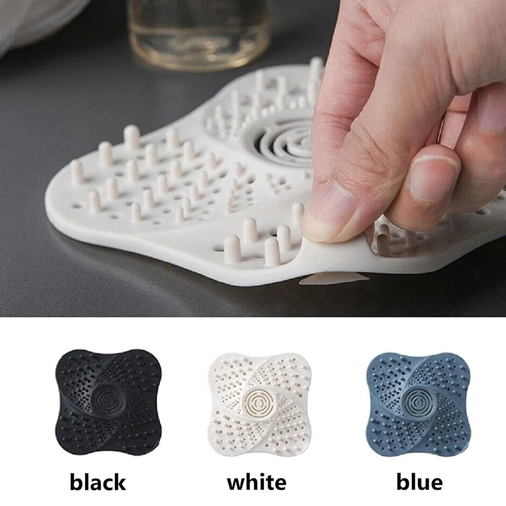 Anti-Blocking Hair Catcher and Stopper Plug - Shower Floor Drain Cover, Sink Strainer Filter for Bathroom and Kitchen Accessories