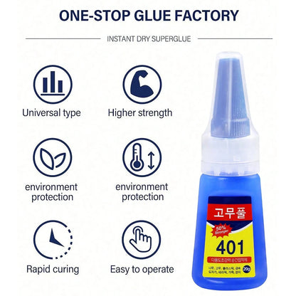 Super Strong Nail Glue Gel - Quick Dry Adhesive for False Nails, Soft Nail Tips and Nail Art Beginners