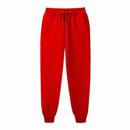 Men's Sweatpants - Spring Autumn Fleece Sport Pants with Drawstring & Pockets, Oversized Casual Trousers