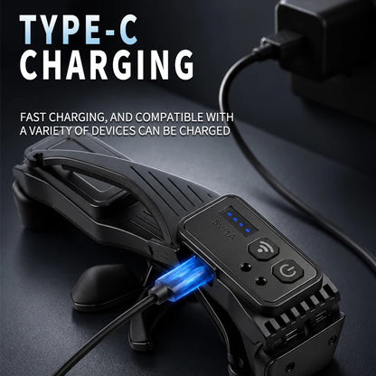 Rechargeable COB LED Headlamp - Type-C Waterproof Work Light for Car Maintenance & Repair