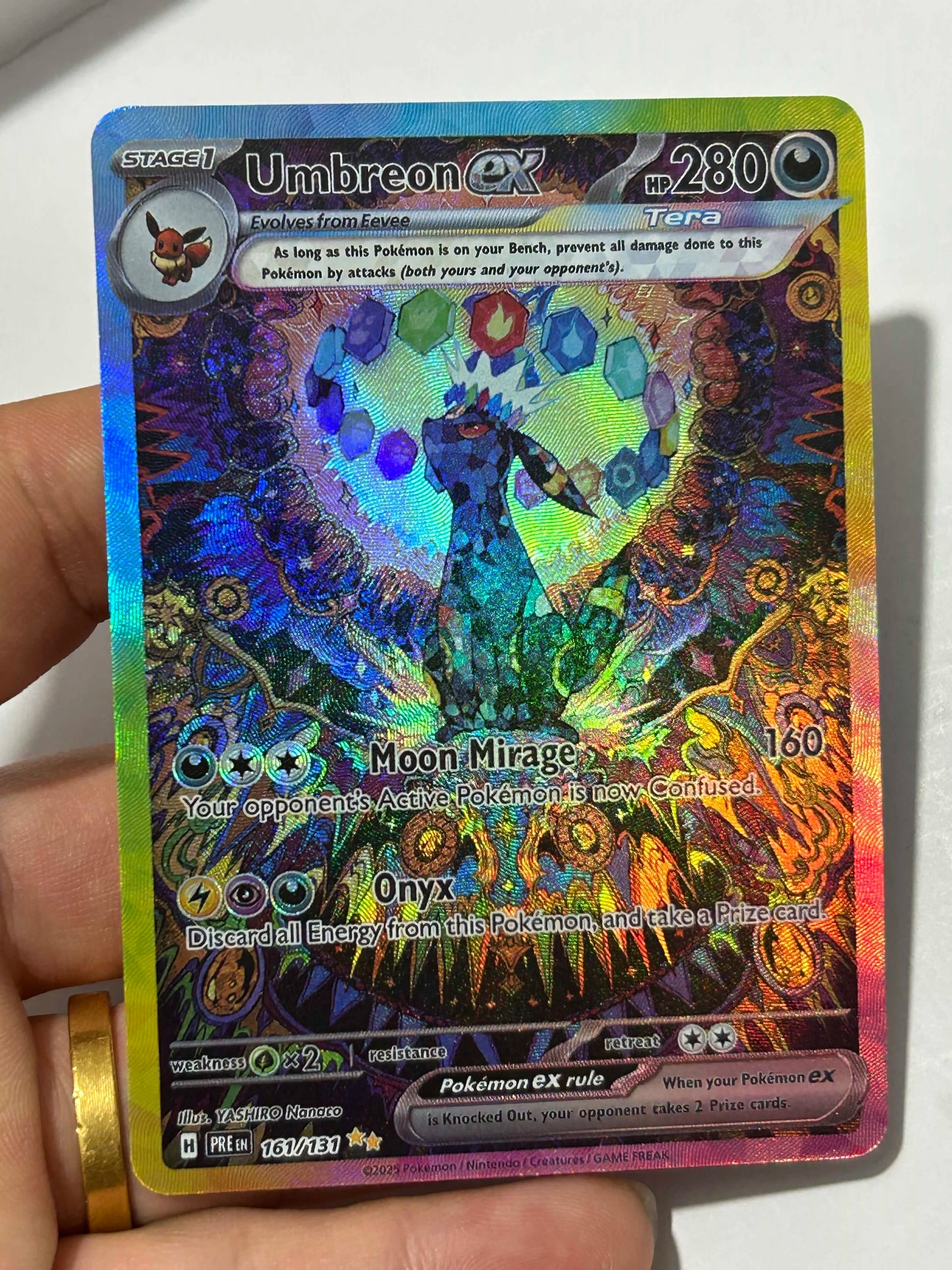 Anime Eeveelution Trading Card SV8 – Eevee, Umbreon, Sylveon, Leafeon, Vaporeon PTCG Collectible Gift