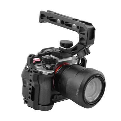 Sony A7 Camera Cage Rig - Arca-Swiss Mount with 1/4" & 3/8" Screws for Vertical & Horizontal Shooting