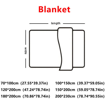 Simple Plush Blanket – Plain Colored, Multifunctional Farley Blanket Cover, Thickened and Warm
