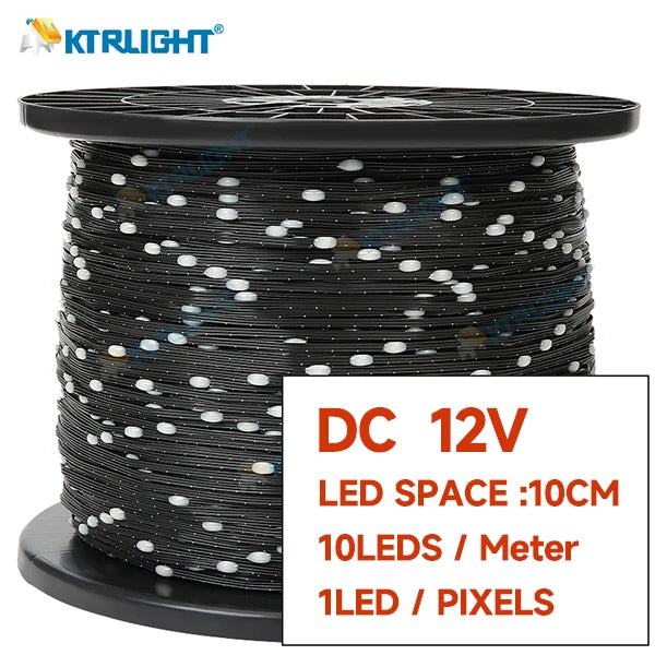 WS2811 RGB Pixel String Lights - DC12V 3-Pin Addressable IP68 Fairy Lights for Room, Ramadan & Outdoor Decor