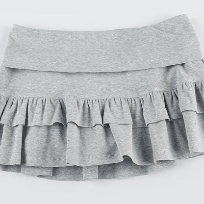 Mooyufo Women’s Sweet Solid Pleated Mini Skirt — Preppy Sexy Low-Waist Slim Skirt, 2024 Summer Fashion Streetwear