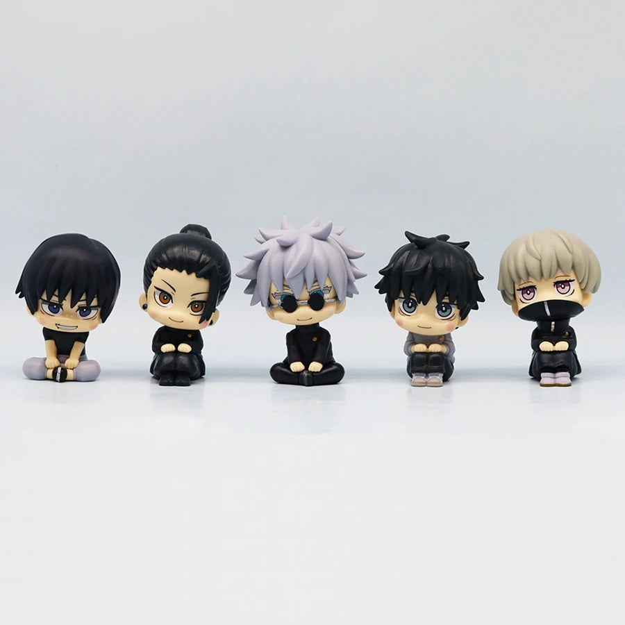 10cm Jujutsu Kaisen Q-Version Anime Figures — Satoru Gojo, Geto Suguru, Fushiguro Toji & Okkotsu Yuta Action Collectibles