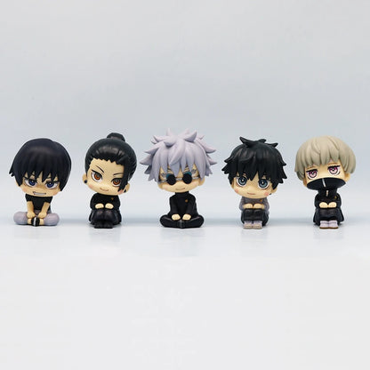 10cm Jujutsu Kaisen Q-Version Anime Figures — Satoru Gojo, Geto Suguru, Fushiguro Toji & Okkotsu Yuta Action Collectibles