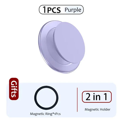 Popped Magnetic Foldable Phone Grip - N52 Magnetic Ring Holder and Expandable Stand for iPhone 17, 16, 15, 14, and 13