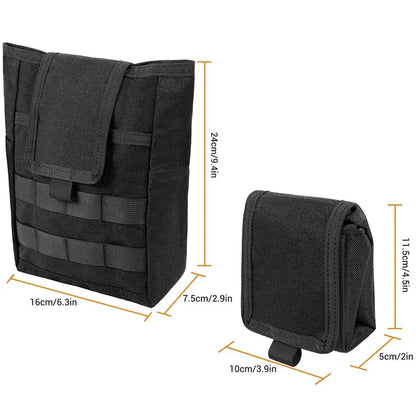 Foldable Molle Dump Pouch – Ammo Magazine Waist Pack, Hunting & EDC Utility Bag