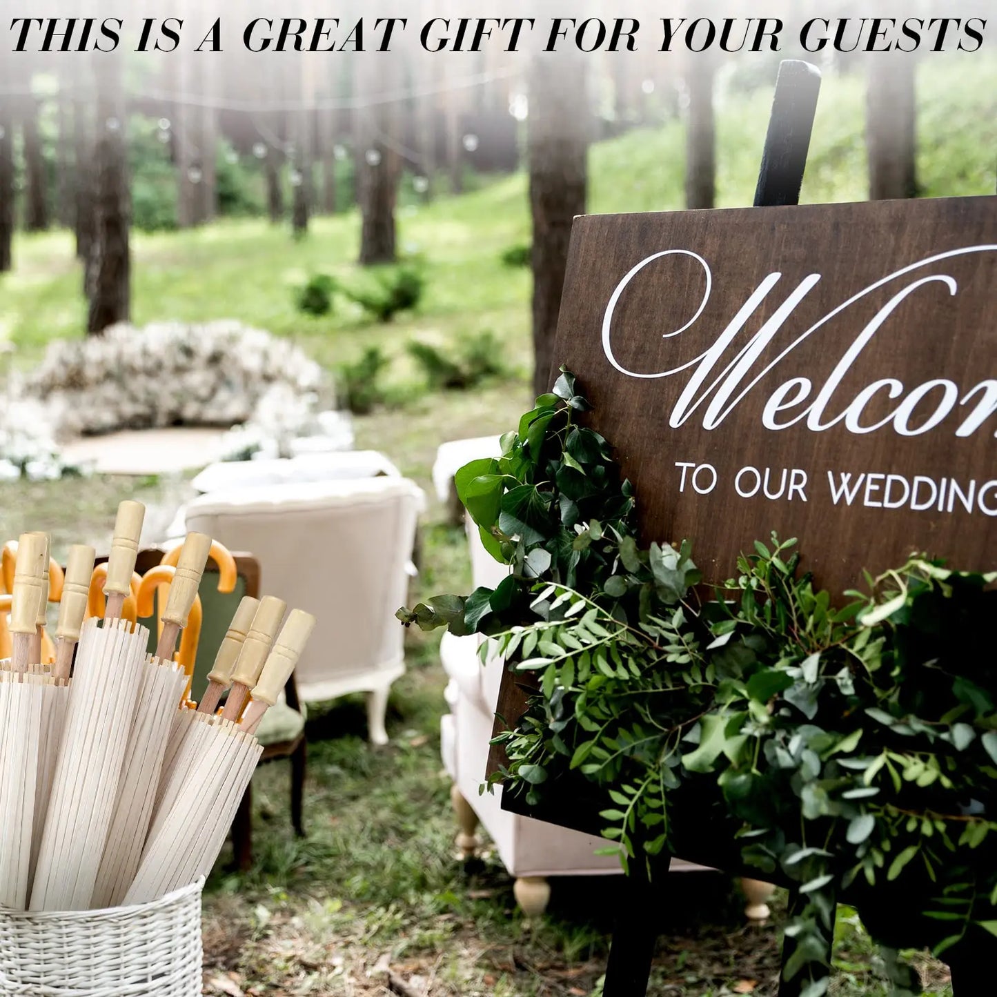 60/84cm White Wedding Paper Umbrellas – Chinese Wooden Handle, DIY Rustic Photography Props for Baby Shower, Party & Wedding