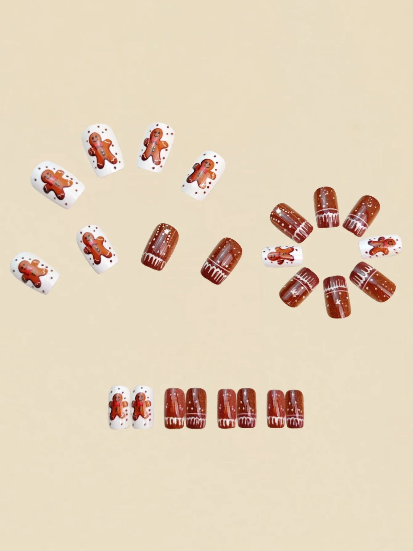 Christmas 3D Nail Art Stickers – Santa, Snowman, Tree, Snowflake & Holiday Designs