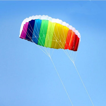 Beginner Kitesurf Dual Line Power Kite - Parafoil Beach Stunt Kite for Surfing and Outdoor Sports