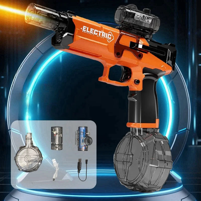 Children's High Pressure Electric Water Gun Toy, Automatic Water Blaster for Outdoor Beach, Pool, and Garden Games - Summer Fun Gift