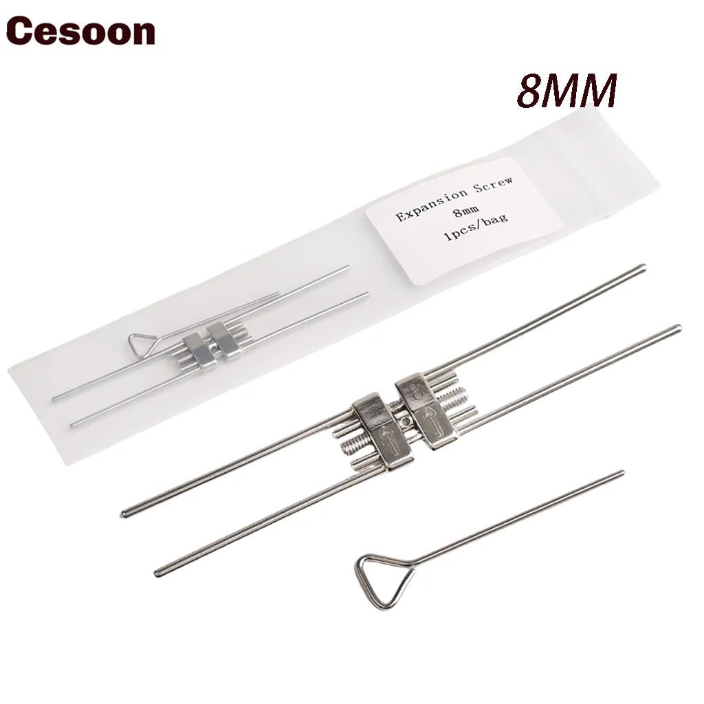 Dental Expansion Screw Ortho Expander – Rapid Palatal Tool with Swivel Keys for Orthodontic Frame (8/9/11/13mm)