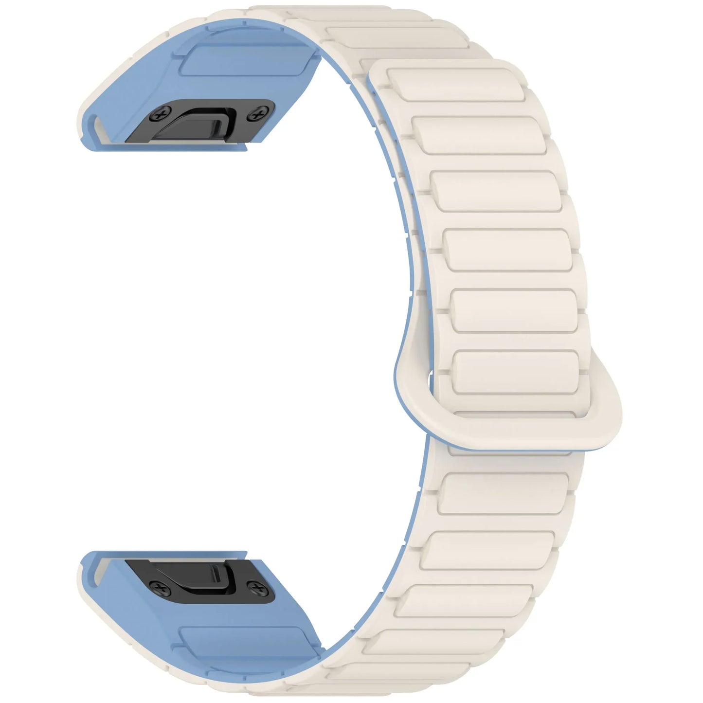 Silicone Magnetic QuickFit Strap for Garmin Fenix — Compatible with Fenix 8/7X/7/7S/5X/5S Plus/3HR (20mm, 22mm, 26mm)
