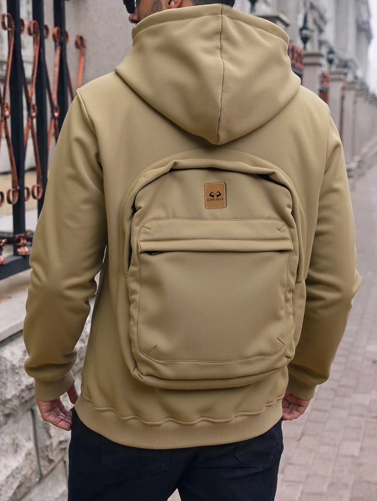 Autumn/Winter Loose Cotton Hoodie – Unisex Casual American Fashion Backpack Style