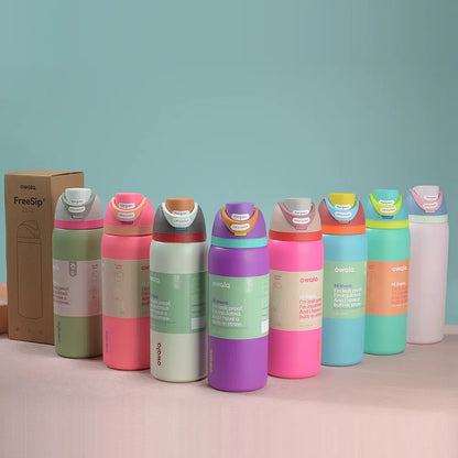 32oz Insulated Stainless Steel Water Bottle with Straw – BPA-Free Sports Bottle, Perfect for Travel