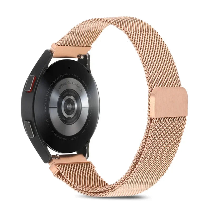 20mm/22mm Milanese Magnetic Loop Watch Strap – Compatible with Garmin Venu 2/3, Forerunner 55/158/165/245/255/265/645/745/965 Music