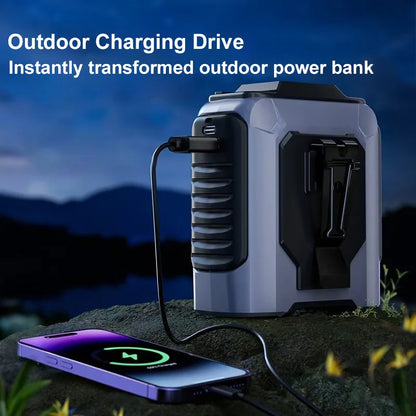 Extra-Large Battery Wearable Waist Fan — Hands-Free Lightweight Cooling for Outdoor Work, Travel, and Jobsites