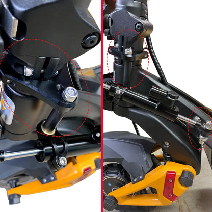 KuKirin G3 Pro (2024–2025) Scooter Steering Damper Stabilizer Mount Bracket – Electric Scooter Suspension Modification Accessory