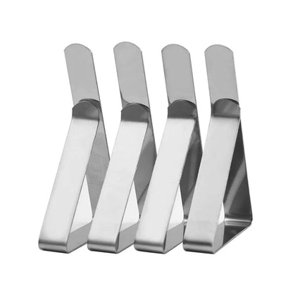 Stainless Steel Anti-Slip Tablecloth Clips - Secure Your Tables with Non-slip Clamps for Weddings, Camping, and More