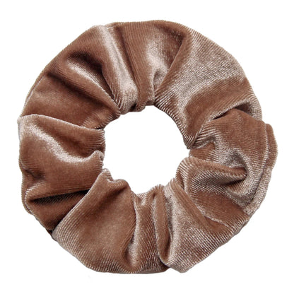 10/6/1Pcs Velvet Hair Scrunchies Set for Women – Solid Color Elastic Ponytail Hair Bands & Headband Accessories (Black Pack)