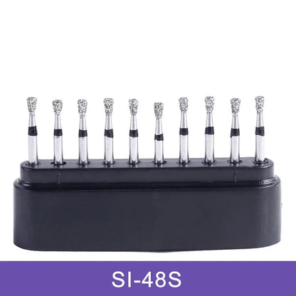 AZDENT Dental Diamond Burs Kit – Multiple Models with Black Storage Box for High-Speed Handpiece