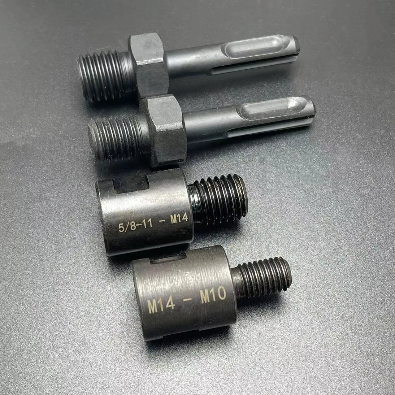 Universal Angle Grinder Adapter: M10 M14 to 5/8-11 Thread Converter - Connects Polishing Pads, Saw Blades, Hole Saw Tools