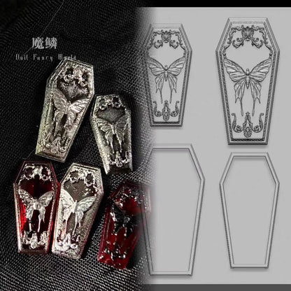 Snake Lolita Bow, Mushroom, Rose, Lotus, Bear 3D Acrylic Nail Mold - DIY Silicone Nail Decorations & Nail Art Products