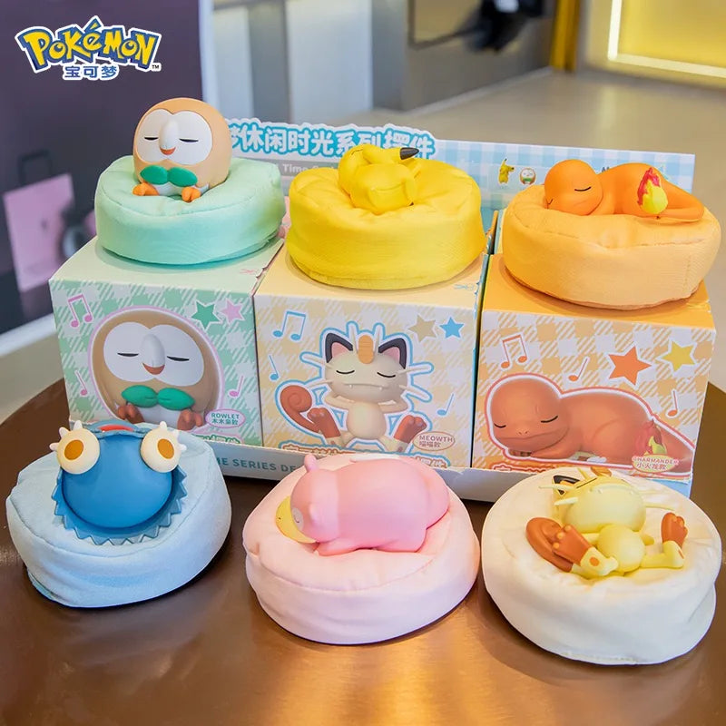 6 Styles Pokémon Starry Dream Series Figures — Pikachu, Meowth, Rowlet, Charmander, Gible Action Toys & Collectible Gifts