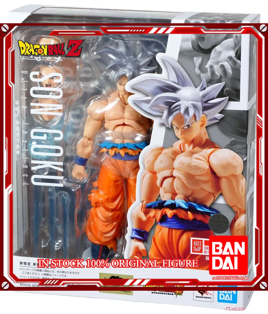 Original Bandai Dragon Ball Z S.H.Figuarts — Super Saiyan God Blue Son Goku Action Figure Model Toy