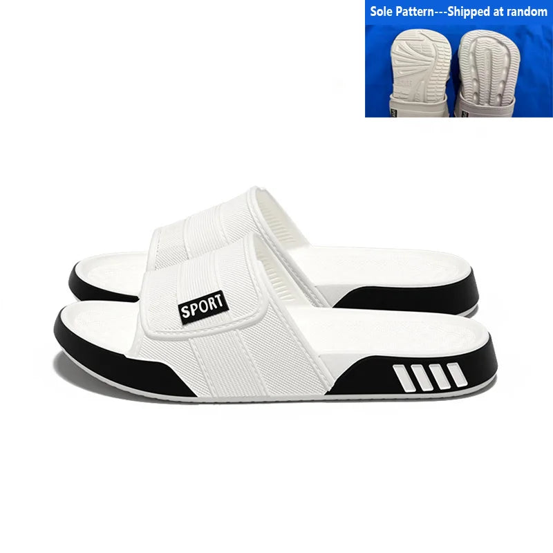 Men's Lightweight EVA Slippers - Soft Non-Slip Indoor Home, Shower & Beach Slides