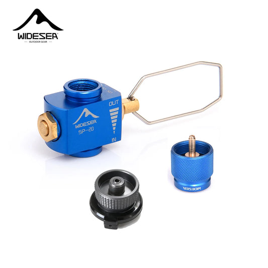 Widesea Camping Stove Propane Refill Adapter - LPG Butane Gas Filling Saver for Camping Stoves & Cylinders