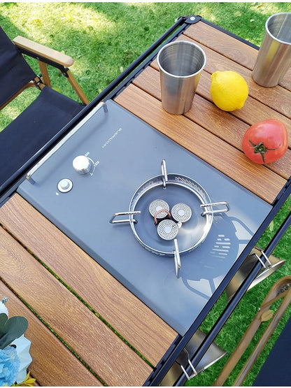 Lohascamping Folding IGT Table – Lightweight Adjustable Backpack Table for BBQ, Burner & Multifunctional Use