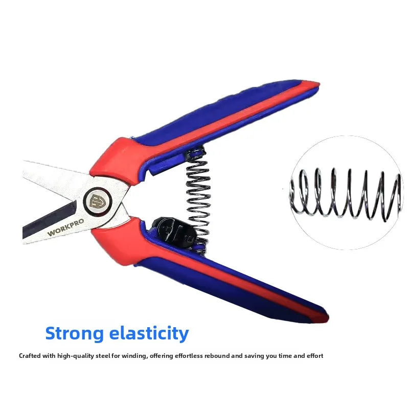 WORKPRO Garden Pruning Shears - Multipurpose Fruit Tree, Bonsai, Vine & Harvesting Clippers