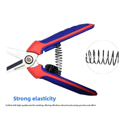 WORKPRO Garden Pruning Shears - Multipurpose Fruit Tree, Bonsai, Vine & Harvesting Clippers