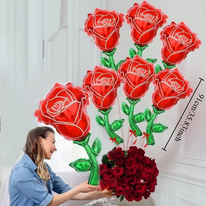 60in Standing Teddy Bear Balloon – Cute Love-Shaped Decoration for Romantic Valentine’s Day, Proposal, Wedding & Birthday Party