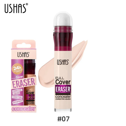 USHAS Sponge Head Concealer – Black Circles, Tear Marks, Acne & Skin Imperfections Waterproof Foundation Makeup Eraser